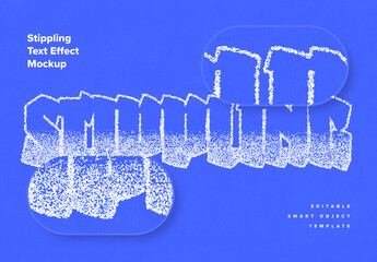 Stipple Dot Work Text Effects