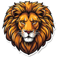Obraz premium A lion with a fierce look on its face