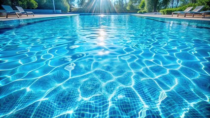 Crystal-clear pool with a refreshing splash of water , water, pool, splash, crystal-clear, refreshing, clean, clear