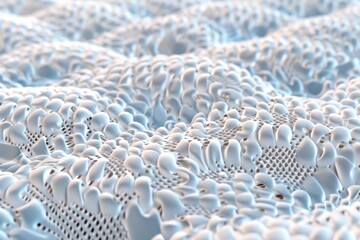Obraz premium White textile fabric, closeup detail to structure - future clothing materials concept. Generative AI. Beautiful simple AI generated image in 4K, unique.