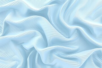 Close-up fabric fiber. Fibers with a spiral surface And that surface is a wave. 3D illustration.. Beautiful simple AI generated image in 4K, unique.