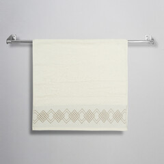 Bath towel isolated all side open and close all color white background 
