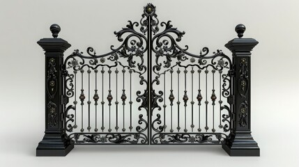 Blank Advertising Promotional Event Entrance Gate. 3d illustration. ai generated