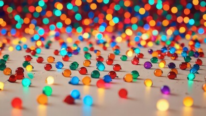 Colorful Bokeh Balls and Lights.