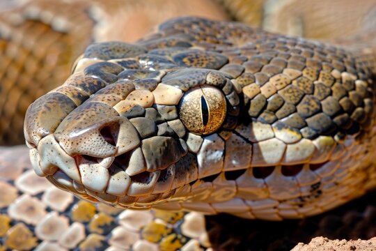 Borneo short-tailed blood python snake (Python curtus breitensteini)
. Beautiful simple AI generated image in 4K, unique.