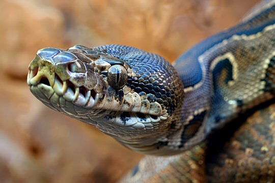Borneo short-tailed blood python snake (Python curtus breitensteini)
. Beautiful simple AI generated image in 4K, unique.