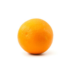 back view orange photo on white background