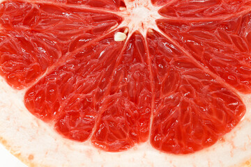 grapefruit pulp close up macro zoom