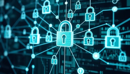 Cyber Security Network Concept.