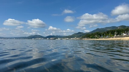 lake and mountains