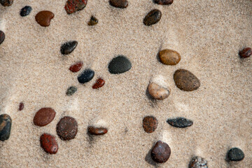 Stones in sand pattern