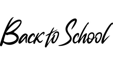 Back to school Fast paced brush. Modern Lettering. Brushpen Pointed Pen font. Calligraphy script. Expressive Fancy Hand written typeface. Education and online learning. 