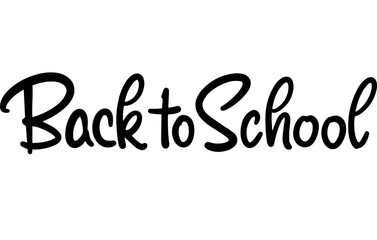 Fototapeta premium Back to school black marker lettering. Modern Brushpen Pointed Pen font vector. Calligraphy script. Expressive Fancy Hand written typeface. Education and online learning. 