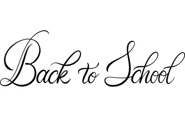 Back to school pointed pen. Modern Lettering. Copperplate font. Calligraphy script. Expressive Fancy Hand written cursive typeface. Education and online learning. 