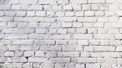 Fototapeta premium White brick wall for texture or backdrop