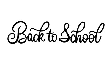 Back to school cursive calligraphy. Modern Lettering. Brushpen Pointed Pen font vector. Calligraphy script. Expressive Fancy Hand written typeface. Education and online learning. 