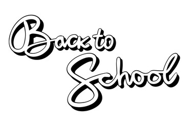 Back to school backdrop brush. Modern Lettering. Brushpen Pointed Pen font vector. Calligraphy script. Expressive Fancy Hand written typeface with Shadow. Education and online learning. 
