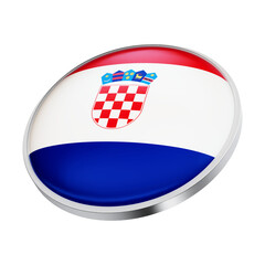 Naklejka premium bandeira croacia