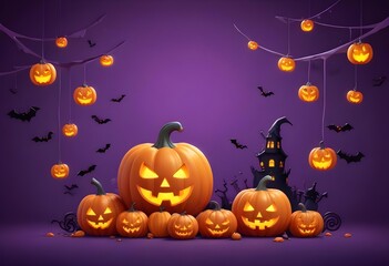 Halloween pumpkin image vector for t-shirt design
