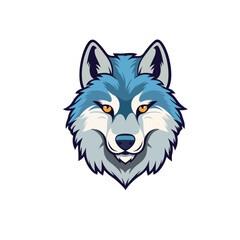 wolf vector mascot logo
