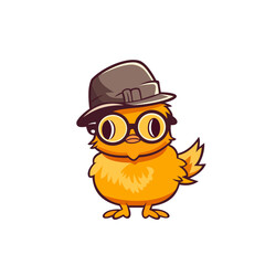 Rooster mascot sport logo design Vector illustration