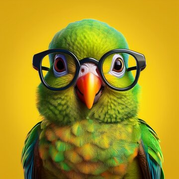 green parrot