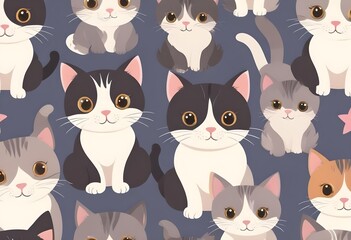 bulldog, cute cat  mascot design vector design for t-shirt