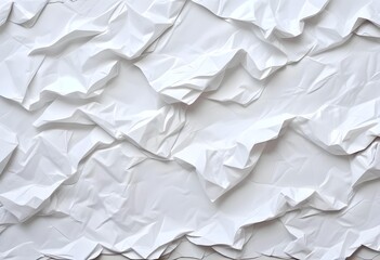 Obraz premium Crumpled white paper texture
