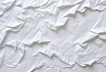 Obraz premium Crumpled white paper texture