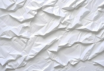 Obraz premium Crumpled white paper texture