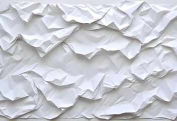 Obraz premium Crumpled white paper texture