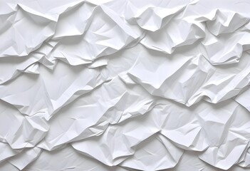 Obraz premium Crumpled white paper texture