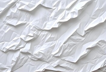 Obraz premium Crumpled white paper texture