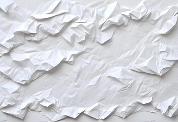 Obraz premium Crumpled white paper texture
