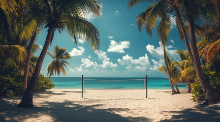 Volleyball Beach Scene Captured in 4K Ultra HD