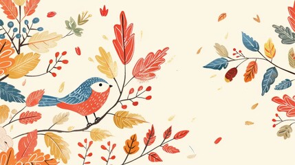 Autumn card