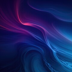 Obraz premium Blue and purple waves of tranquility drift gently across a digital canvas 