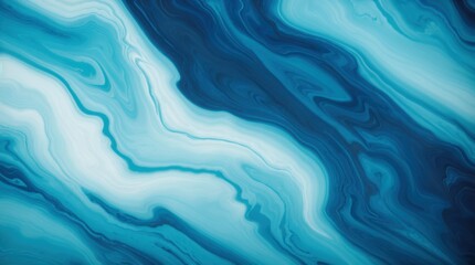 Obraz premium Blue swirling shades create an abstract fluid marble effect 
