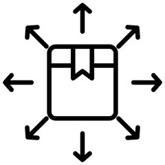 Distribution center icon