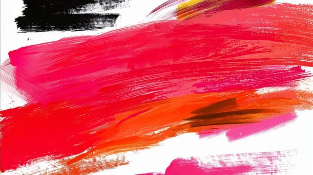 This is an expressionist abstract artwork featuring bold strokes in vibrant colors. The piece evokes a sense of emotional depth and creative energy.