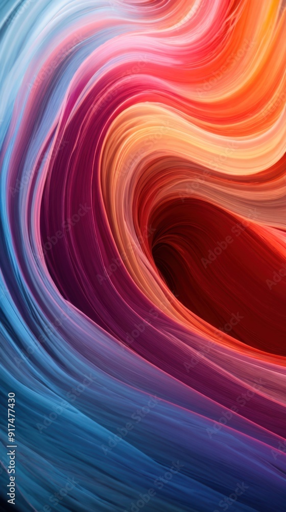 Poster dynamic swirls of color flowing in a textured digital space