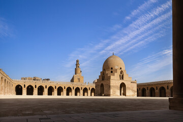 Mosque of Ibn Tulun, medieval Cairo. Egypt.