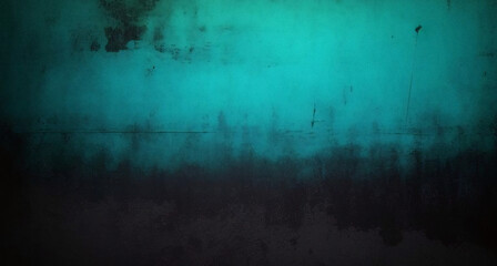 Obraz premium abstract blue background with teal black vintage grunge background texture design with elegant antique paint on wall illustration for luxury paper, or web background templates, old background paint 