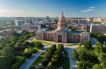 Texas Capitol Building in downtown Austin, Texas, United States.