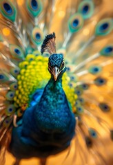 close up of peacock