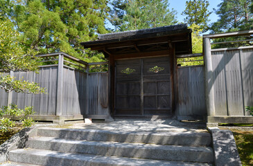 Obraz premium 修学院離宮 下離宮の御幸門 京都市左京区修学院