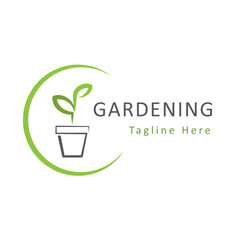 Gardener logo template