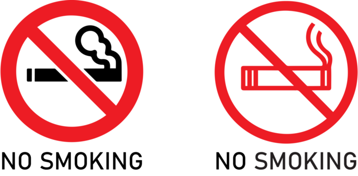 NO Smoking sign vector file