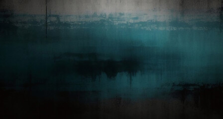 Seamless Glowing green black blue grainy background dark noise texture banner poster backdrop design copy space. Dark matte background with space for design. Toned fabric surface. Template. Empty