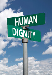 human dignity sign